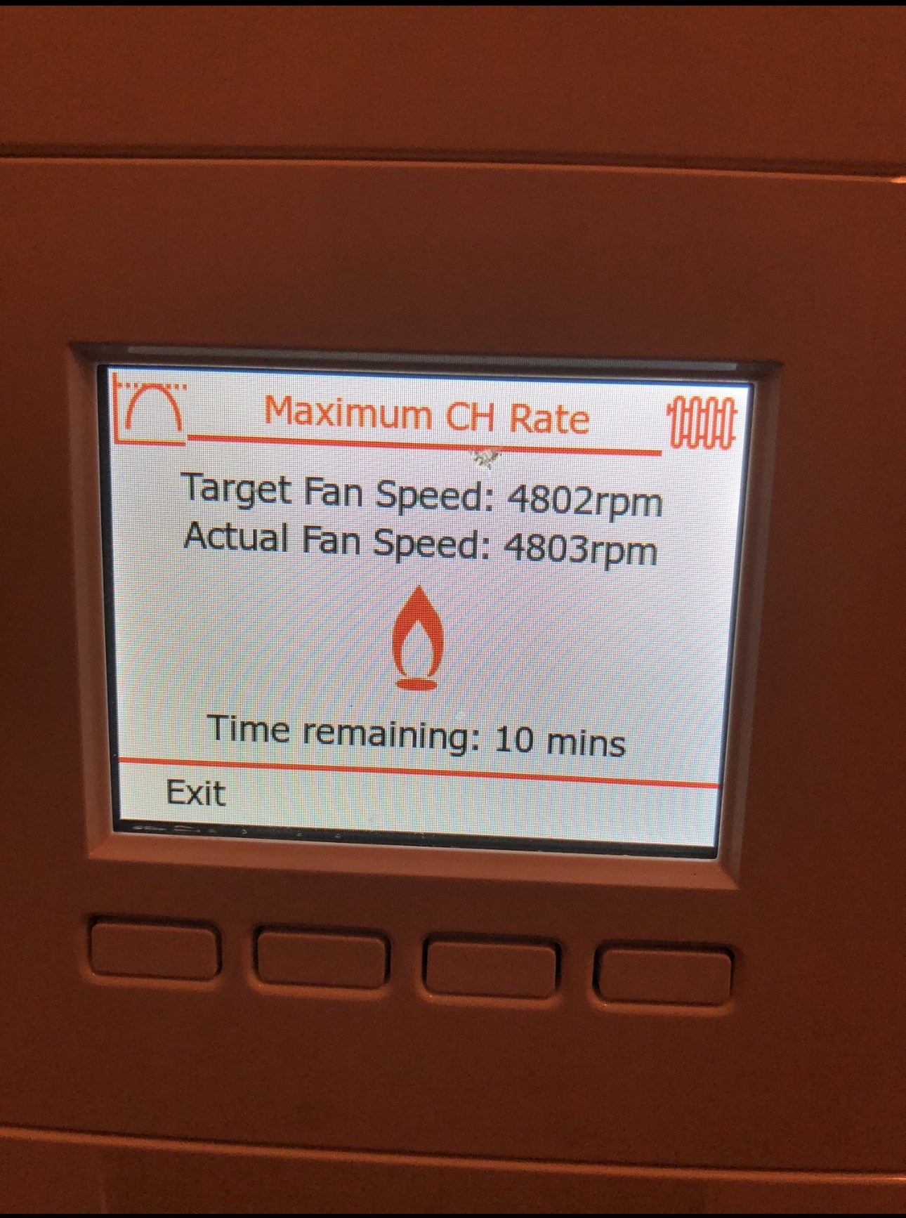 Boiler pressure and electrical controls inspection