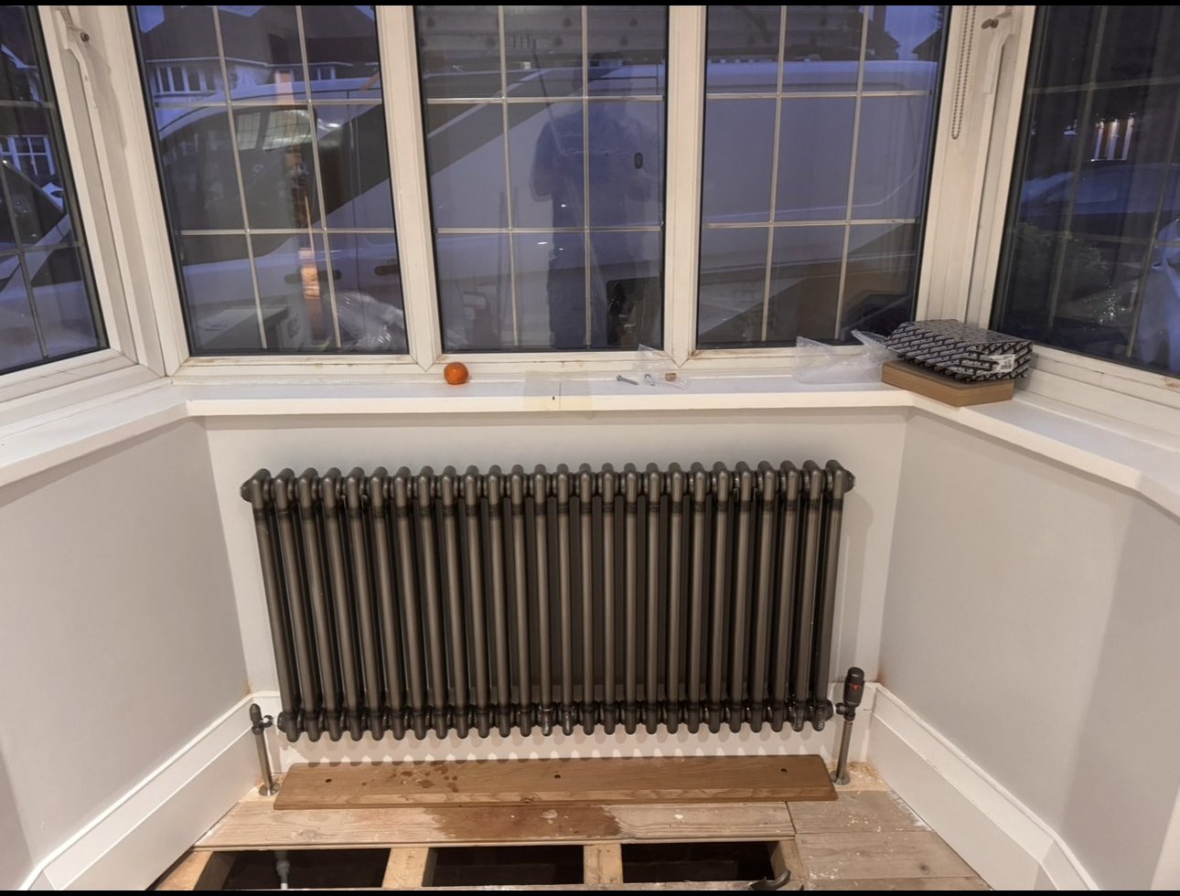 New radiator installation in a Birmingham home